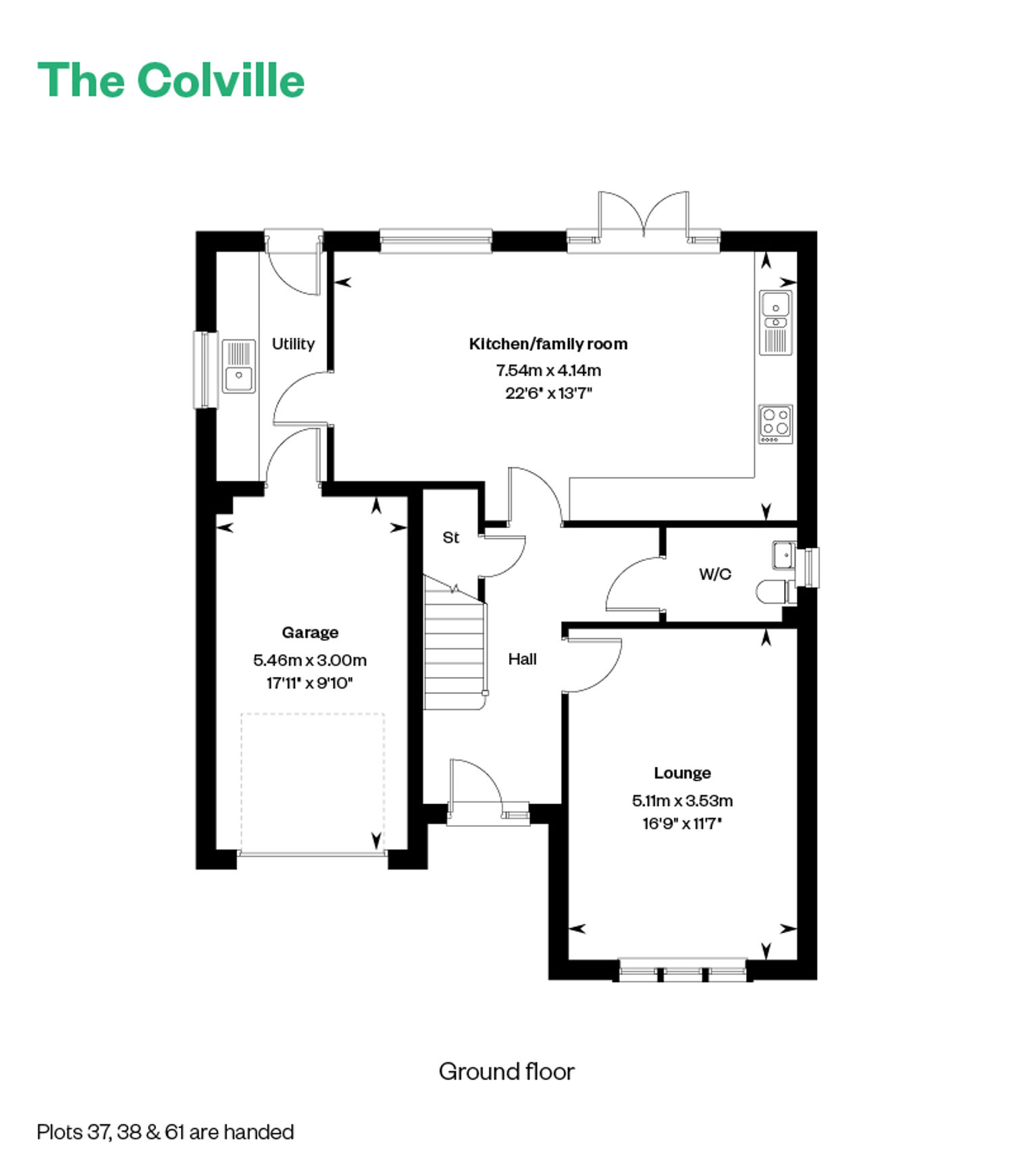 Hillside Gardens Web Floor Plan The Colville GF 800 X 1200