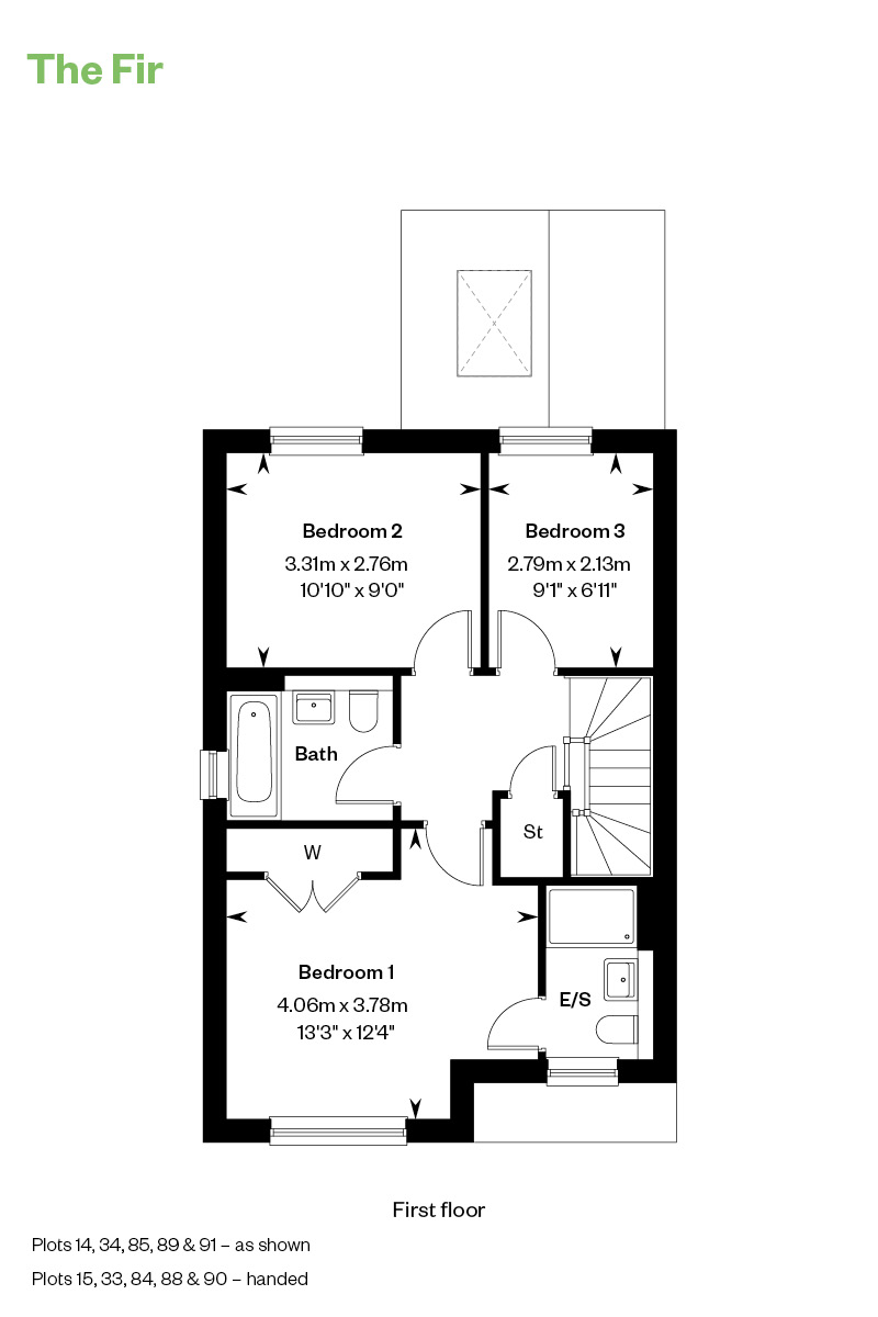 Floorplan of house for sale at Worting Park. New homes for sale in Basingstoke