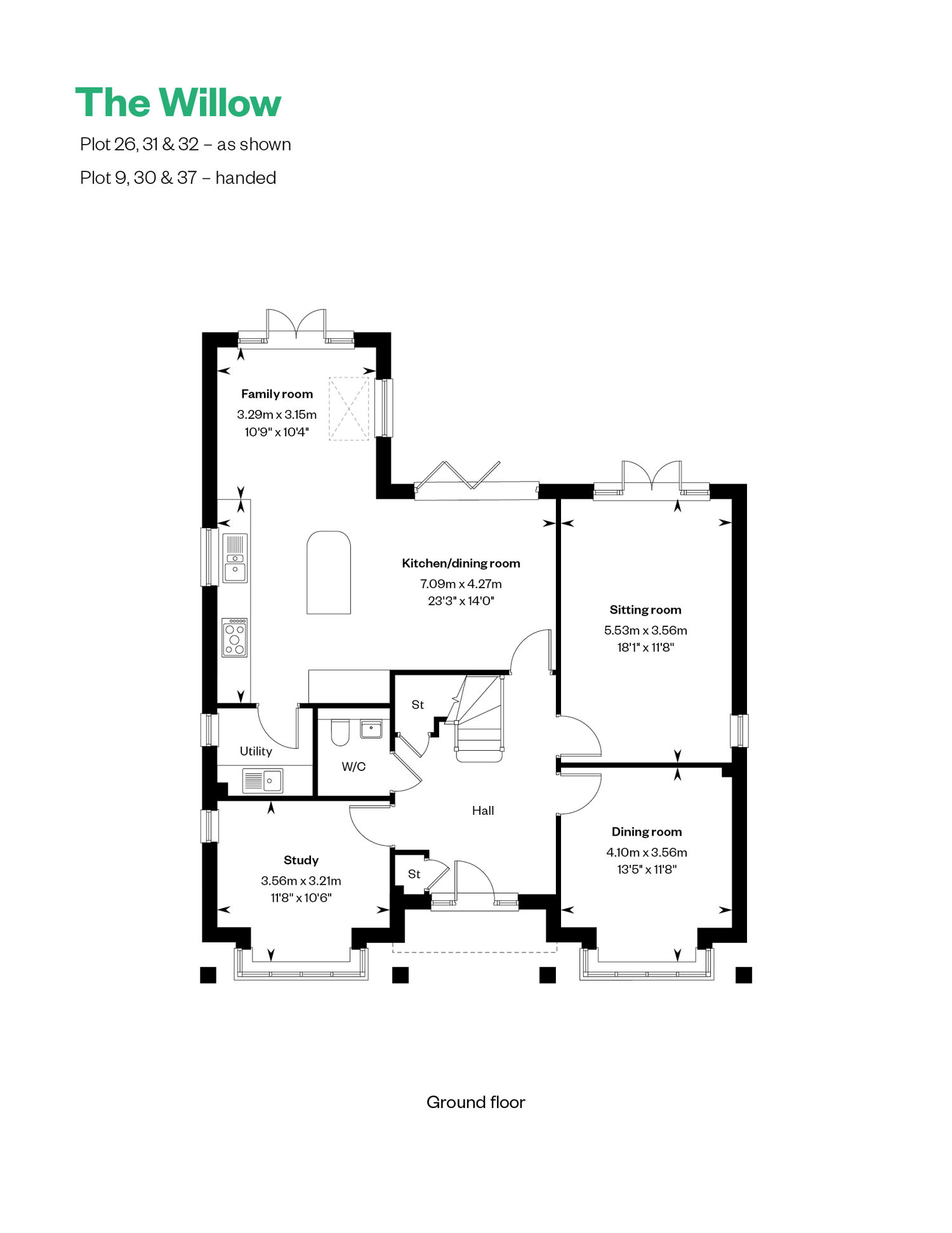 4057863 CALA THA The Willows, Burridge The Willow Floorplan GF