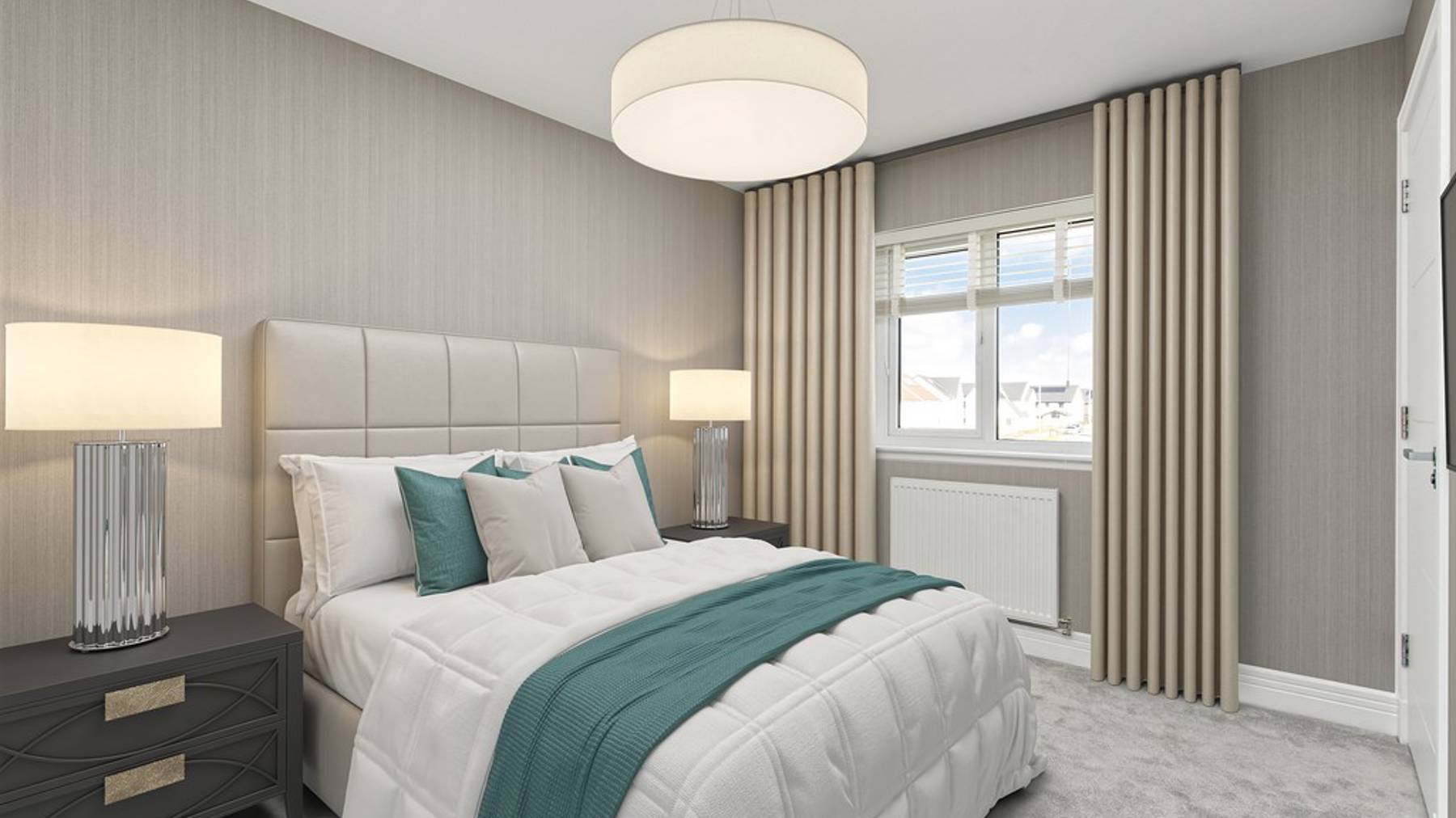 3 bedroom plus study home | virtually staged principal bedroom 