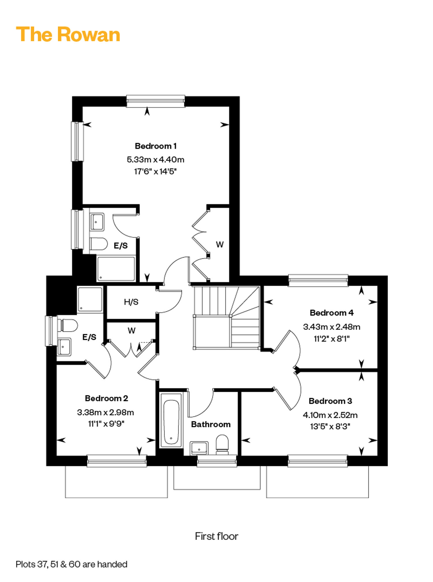 Bliss Willows Floorplans The Rowan First Floor