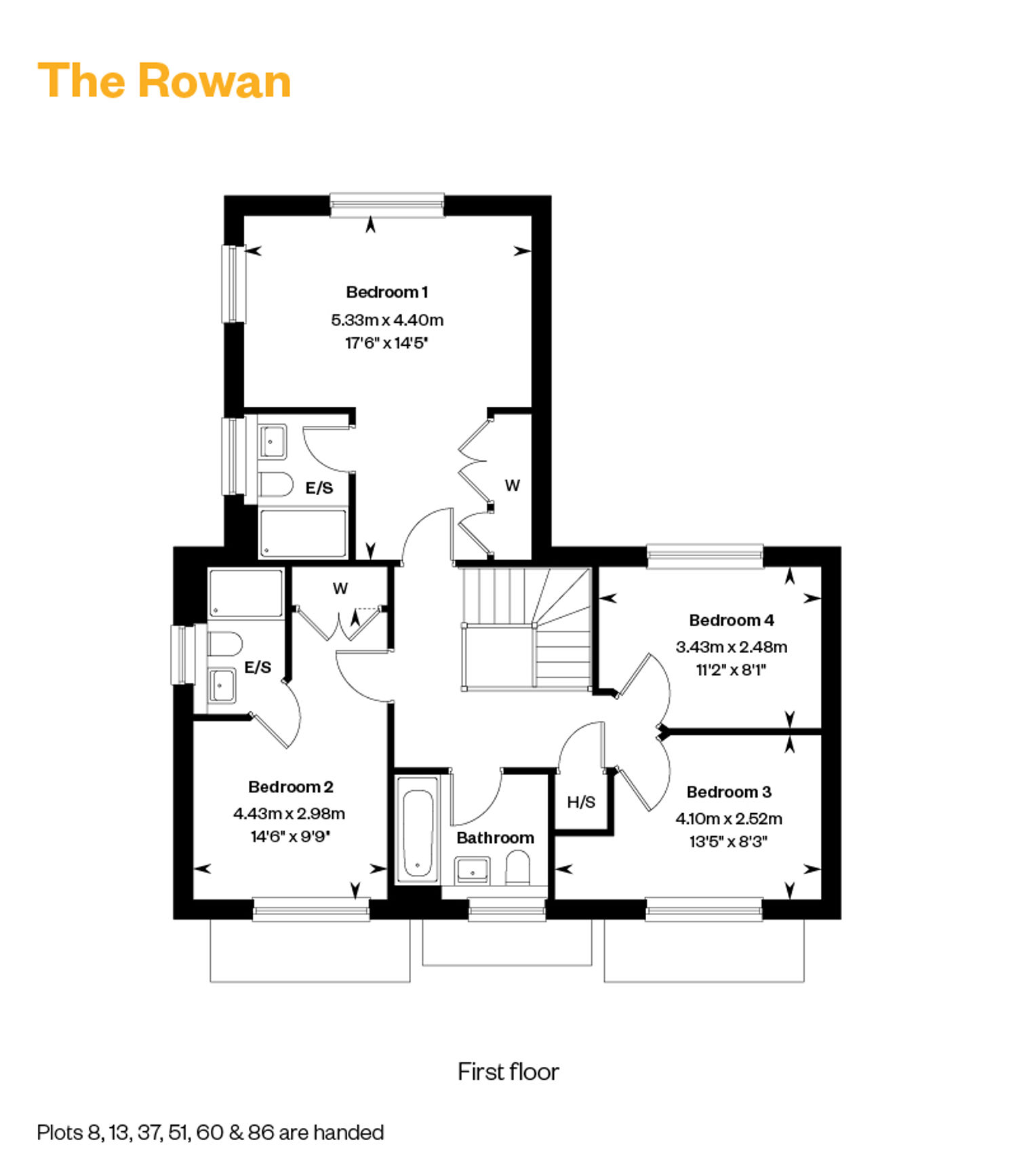 Bliss Willows Floorplans The Rowan First Floor