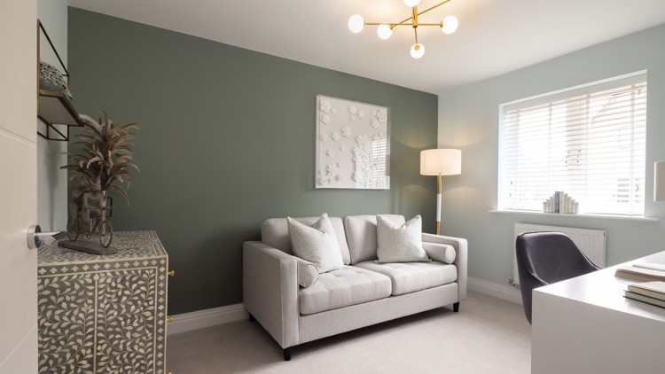 Bedroom of house for sale at Worting Park. New homes for sale in Basingstoke