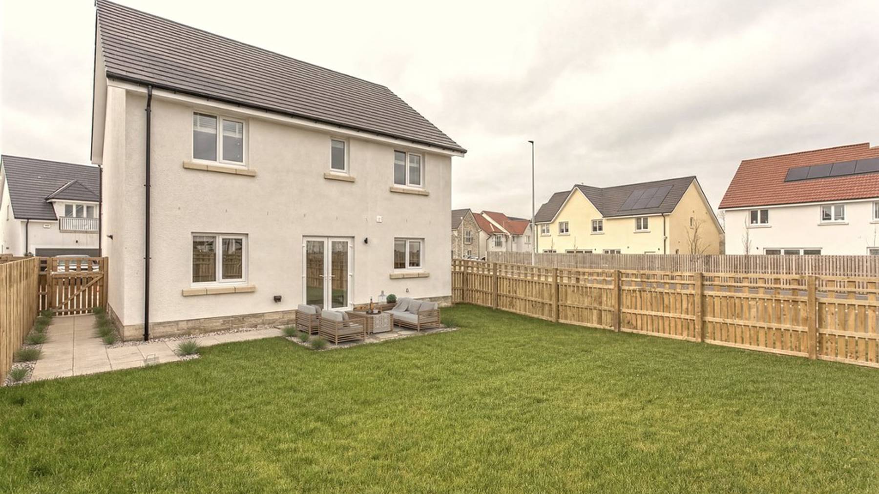 3 bedroom plus study home | virtually staged rear garden and patio