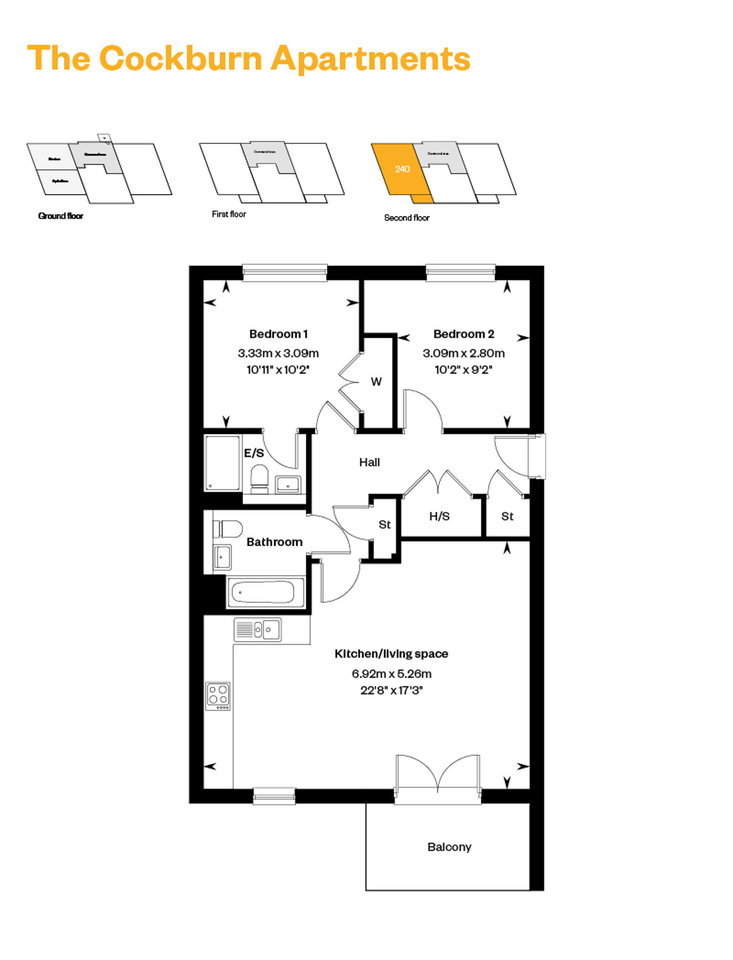 West Craigs Cockburn Apartments Plot 240