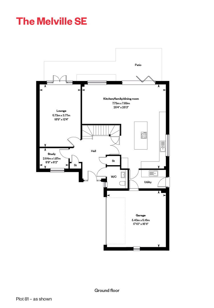 5918601 CALA WEST Cornhill Village Home Styles Web Floorplans 800X1200 The Melville SE GF 7526513