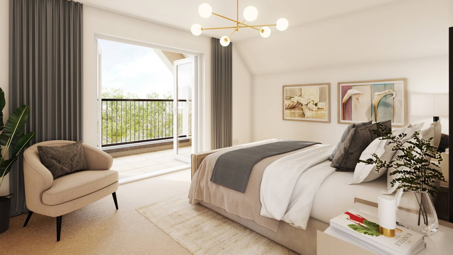 Edmund Park Apartment Plot 123 Bedroom1