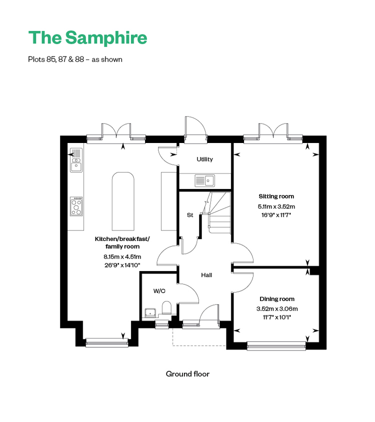 Floorplan of house for sale in Crowthorne