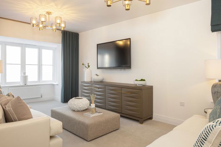 Mulberry house type living room, 4 bedroom house for sale in Didcot