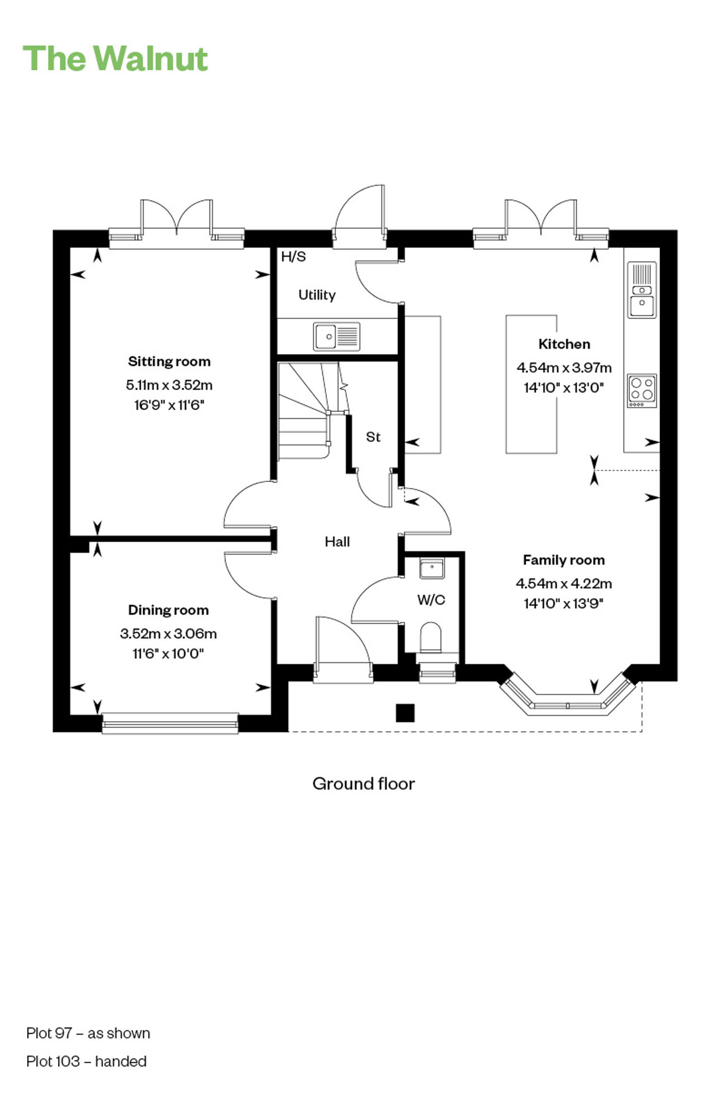 Floorplan of house for sale at Worting Park. New homes for sale in Basingstoke