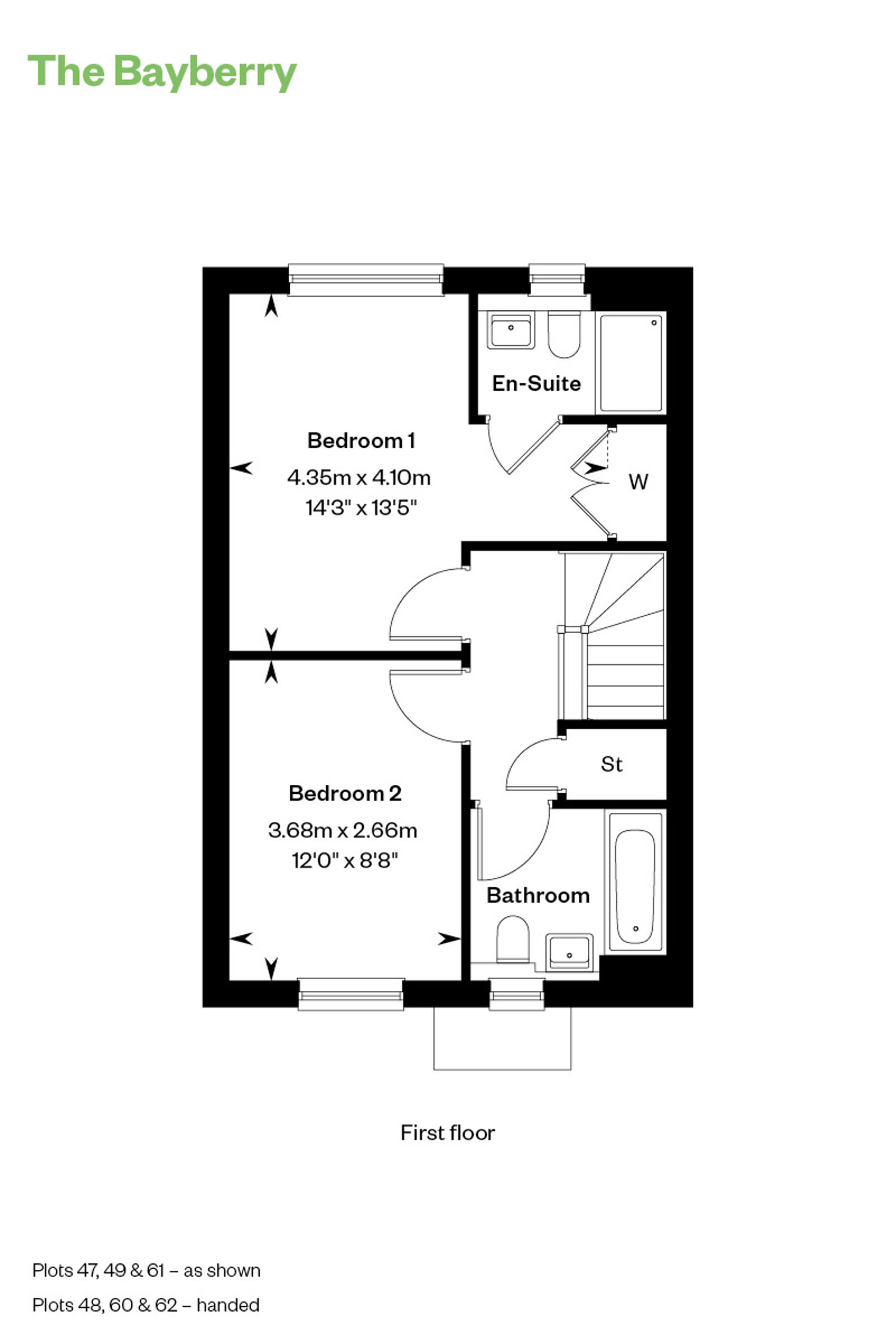 Floorplan of house for sale at Worting Park. New homes for sale in Basingstoke