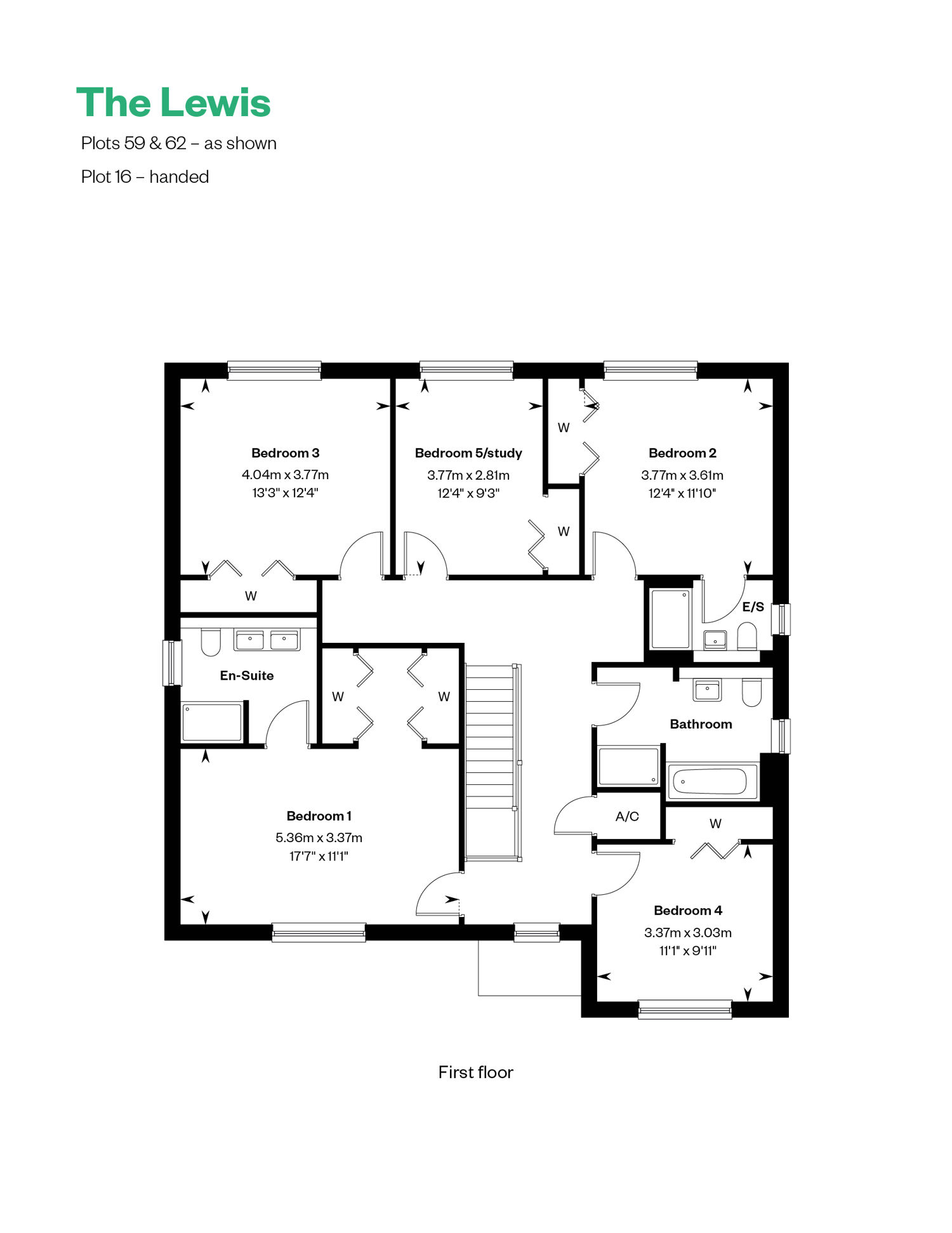 4150387 CALA WEST Ballagan Woods Web Floorplans The Lewis FF 885X1146px