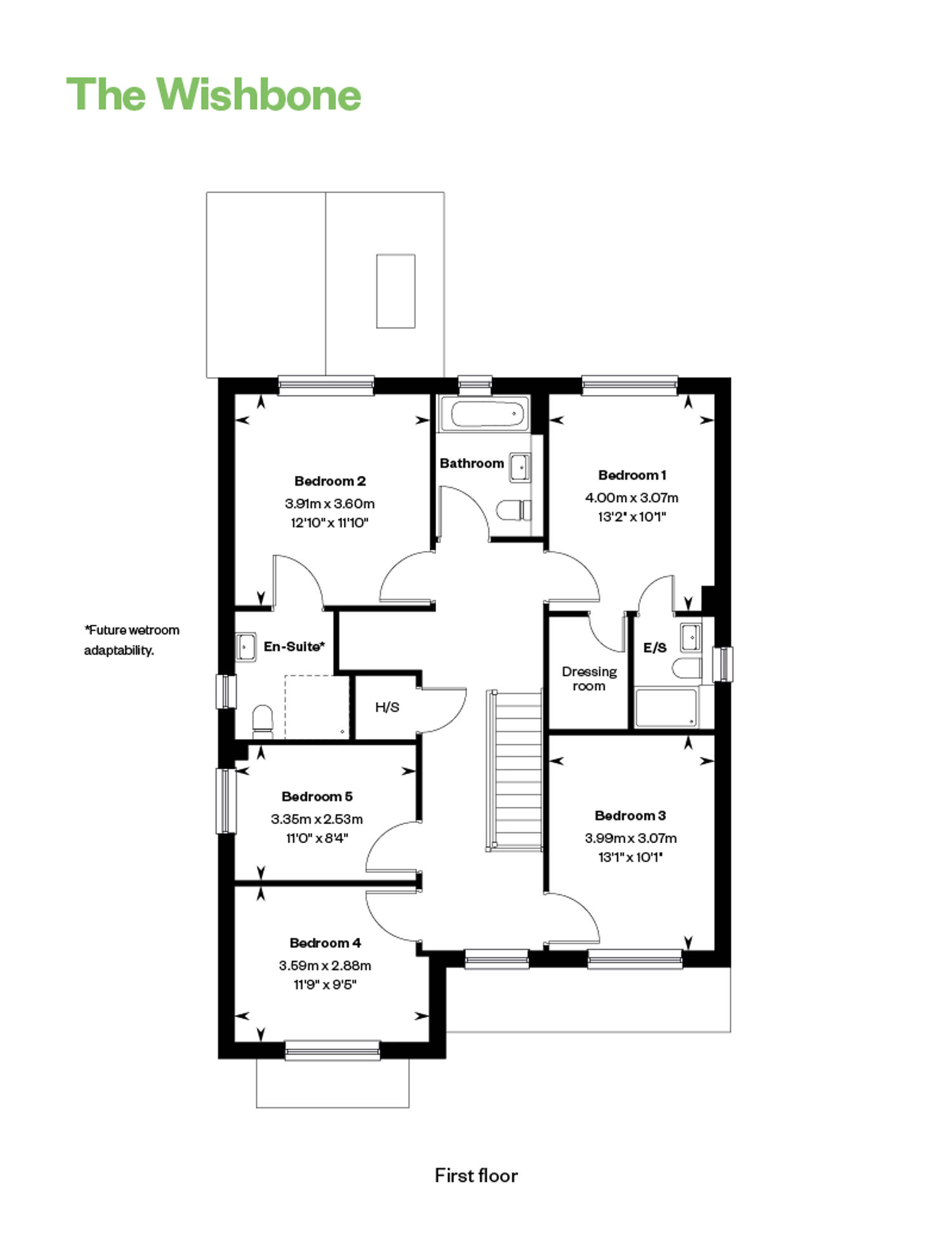 The Wishbone Floor Plan FF Randall Fields, Stotfold