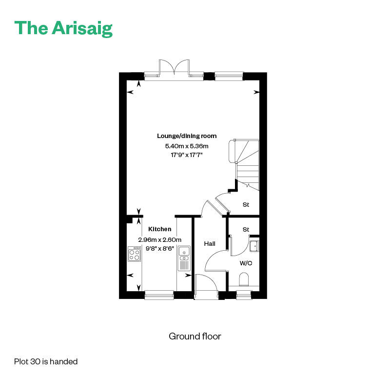 6272268 CALA WEST Fauldhead South Weaver'sbrae PH 2 Web Floorplans Arisaig GF 800X1200