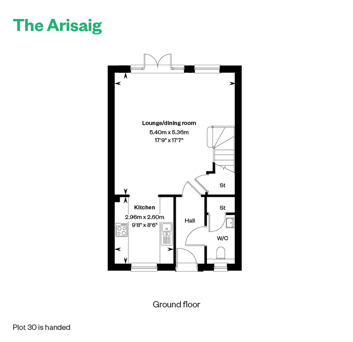 6272268 CALA WEST Fauldhead South Weaver'sbrae PH 2 Web Floorplans Arisaig GF 800X1200