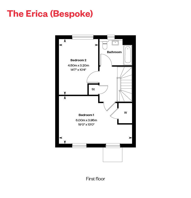 The Erica Bespoke FF Floor Plan Ingatestone Grove, Essex
