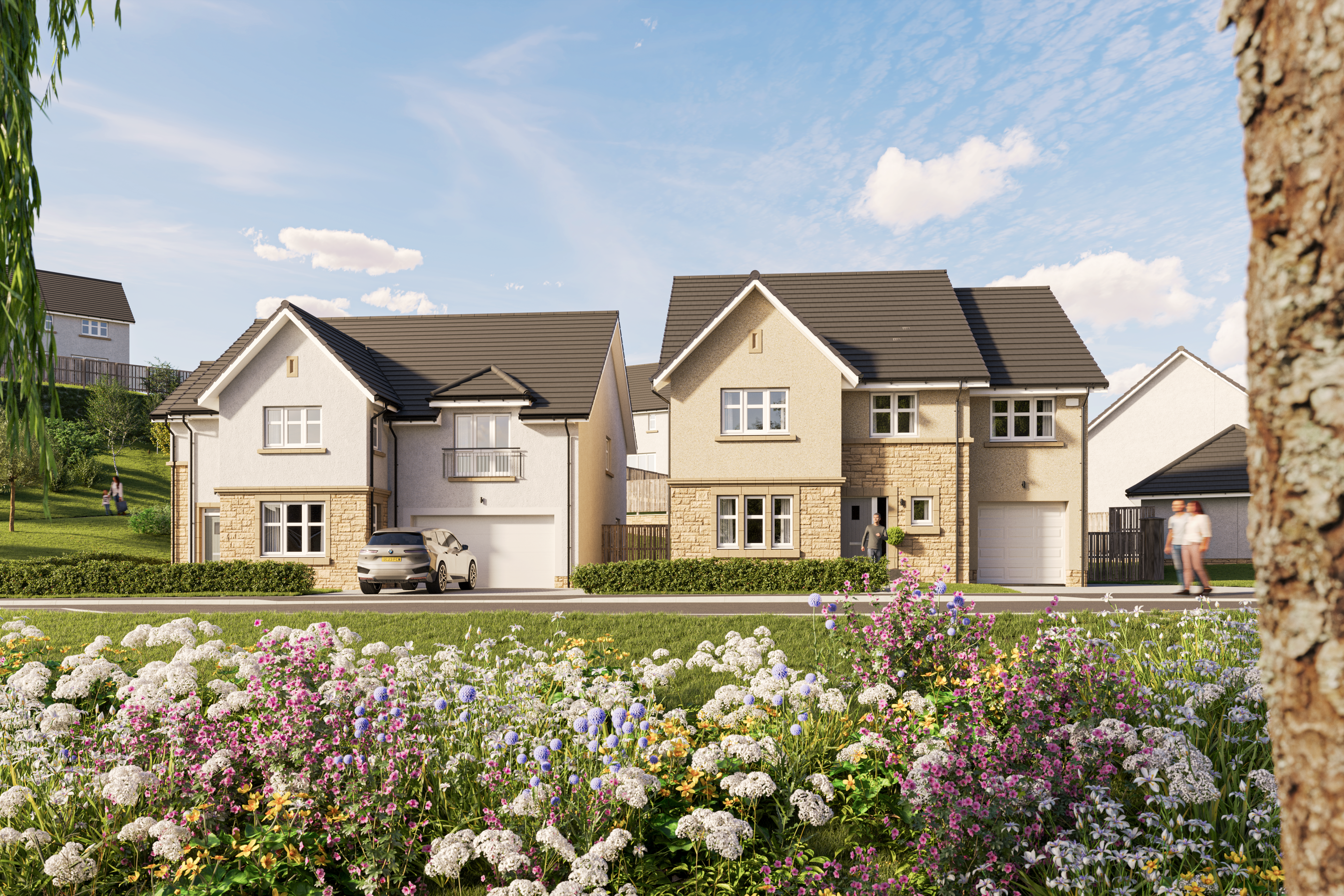 CALA Fauldhead Street Scene Plot 85 86 Updt