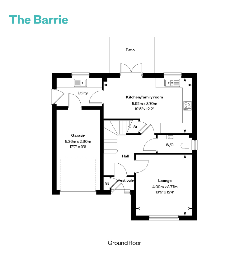 5028368 CALA WEST Cedar Brae Phase 1 Housetypes Web The Barrie GF 800X1200