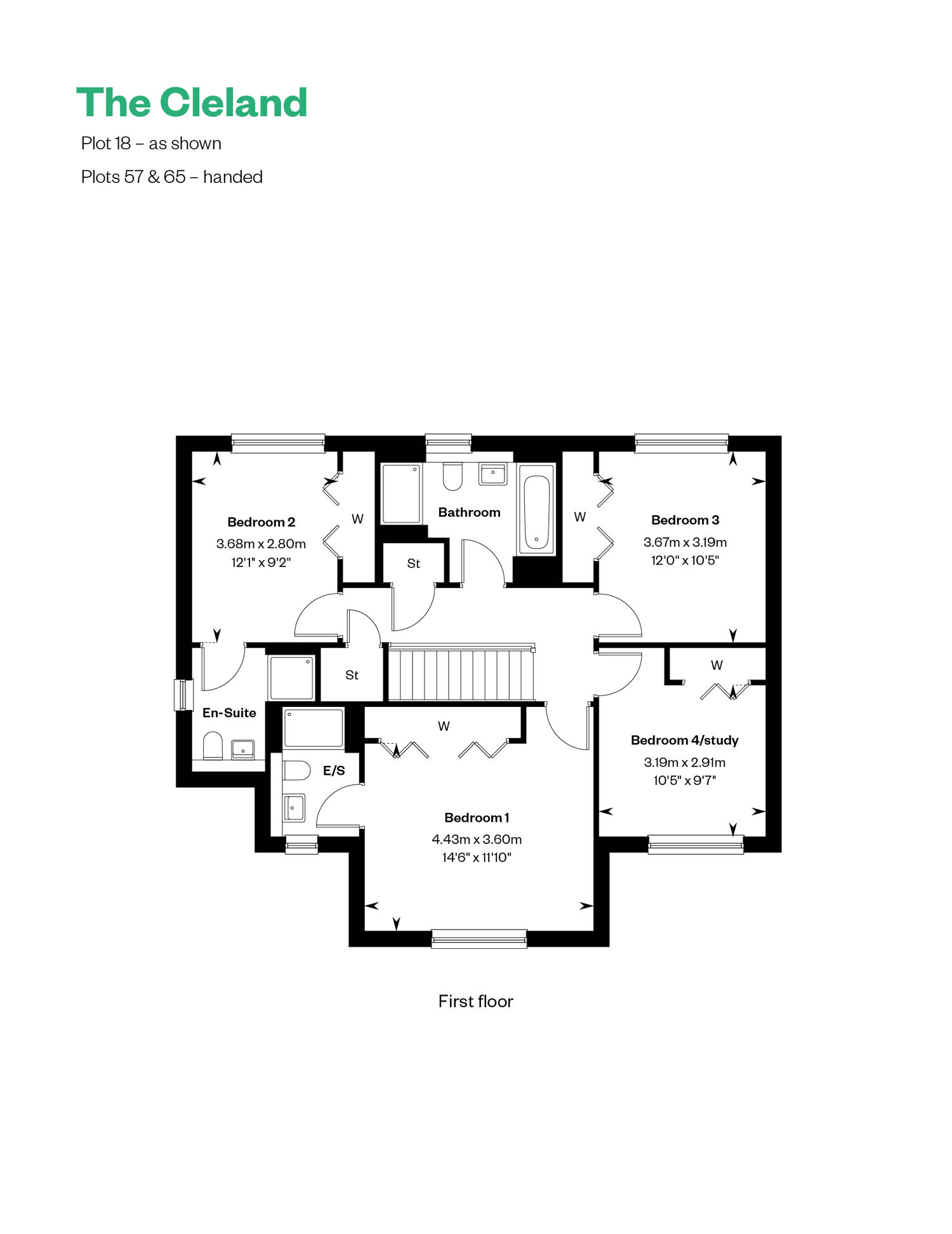 4150387 CALA WEST Ballagan Woods Web Floorplans The Cleland FF 885X1146px