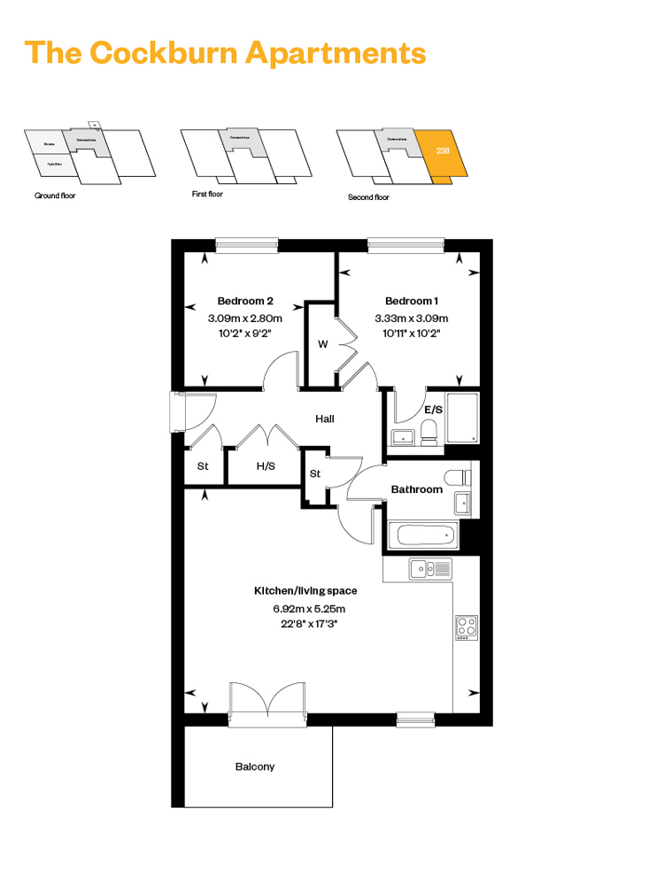 West Craigs Cockburn Apartments Plot 238