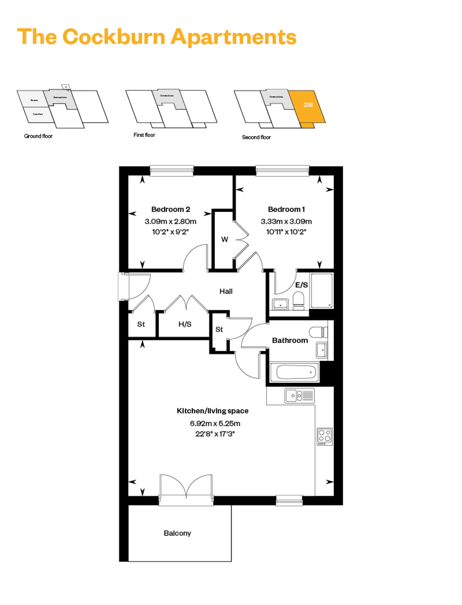 West Craigs Cockburn Apartments Plot 238