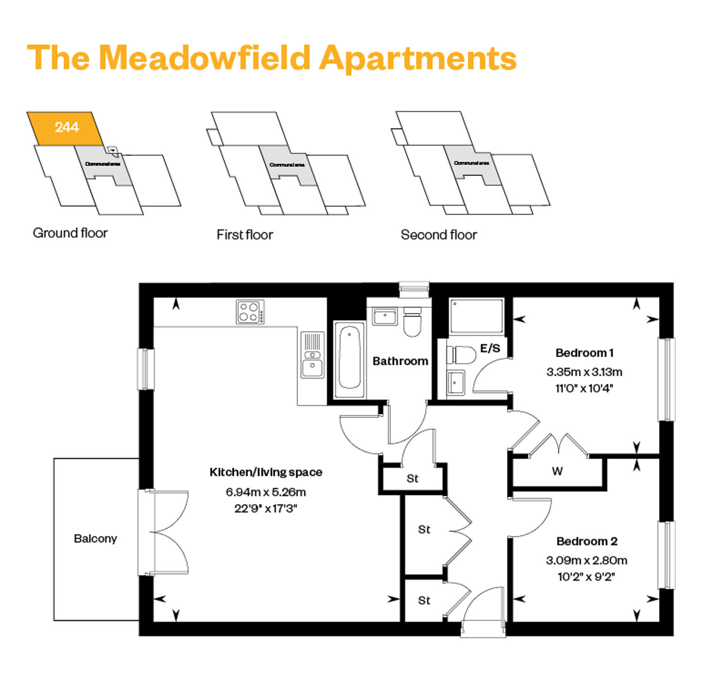 The Meadowfield Apartment Plot 244