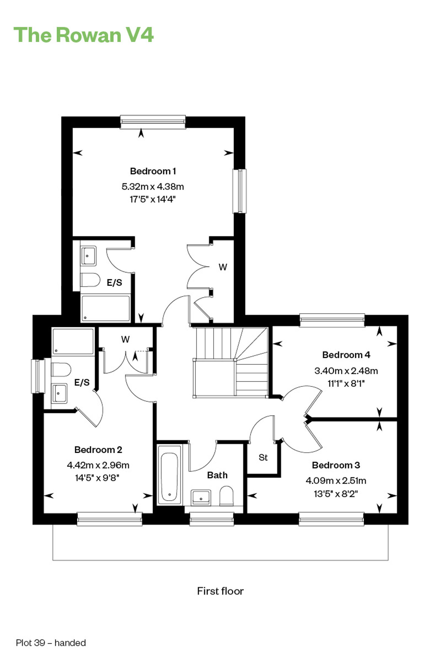 Floorplan of house for sale at Worting Park. New homes for sale in Basingstoke