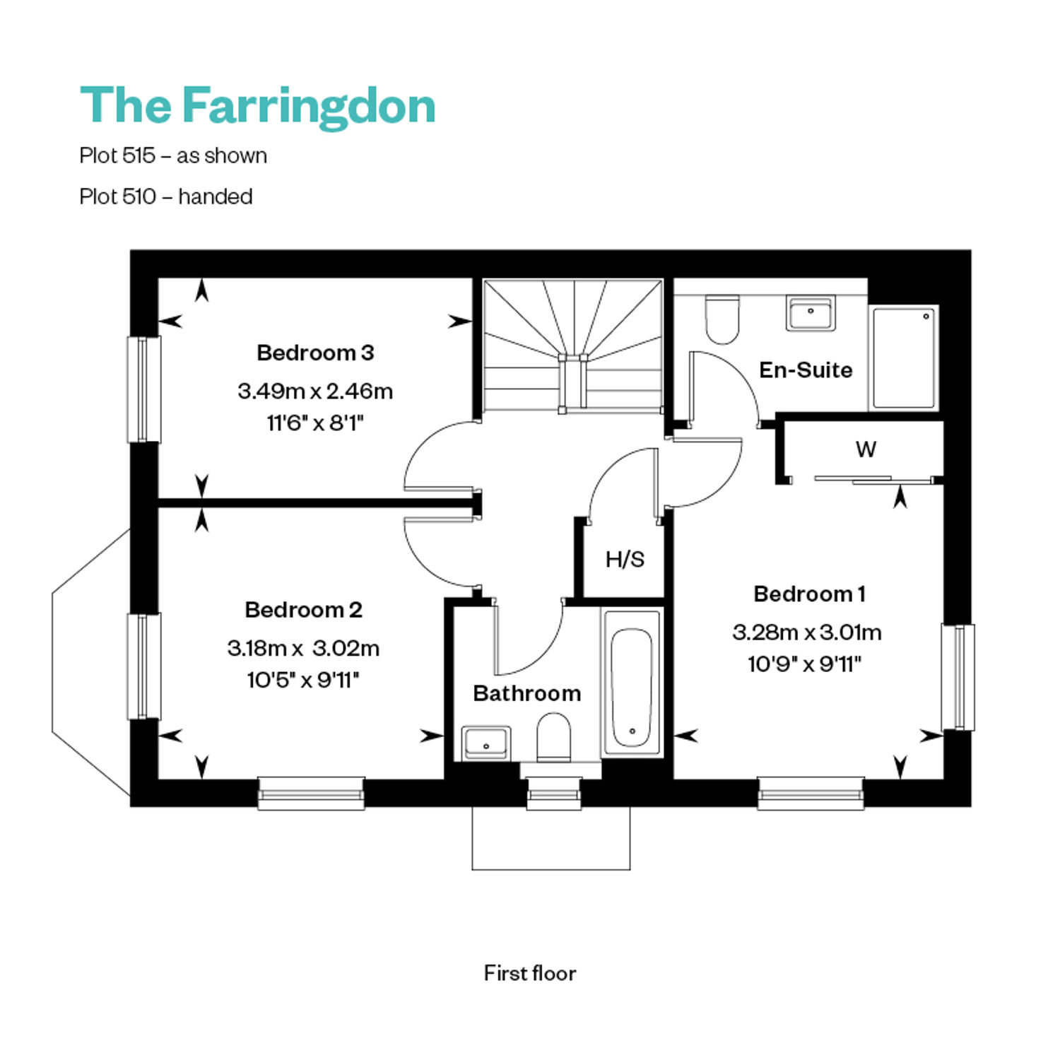 The Farringdon Ground Floor floor plan at Nobel Park, Didcot, Oxfordshire