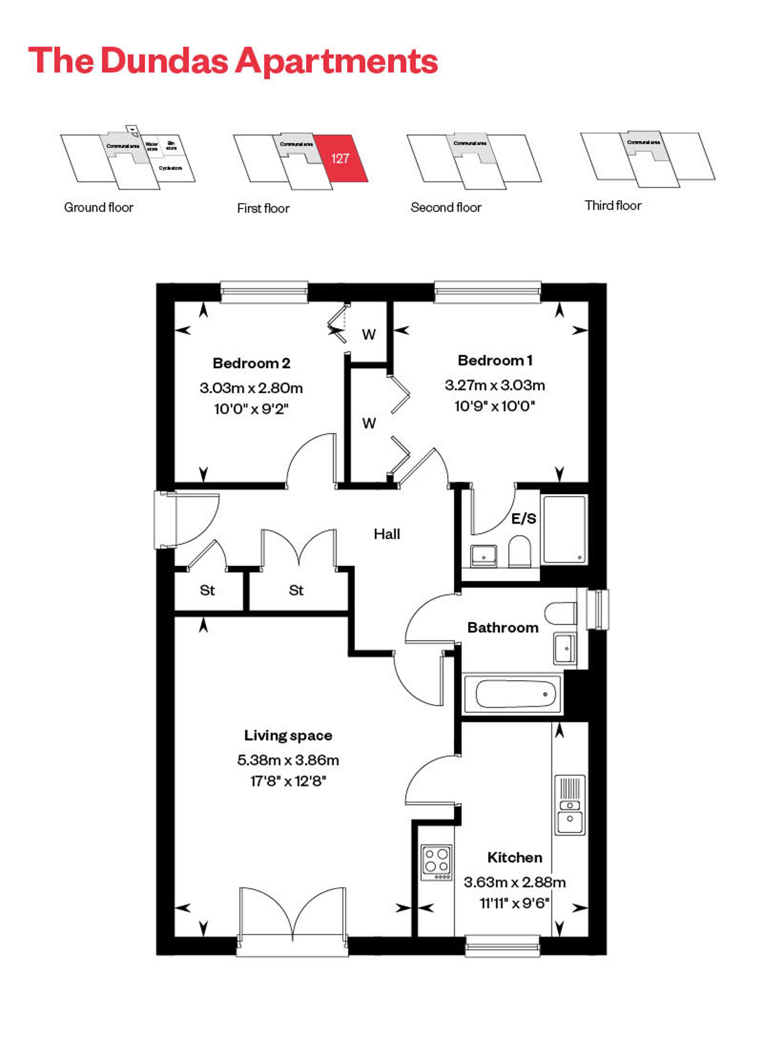 Rosebery Wynd Dundas Apartment Floor Plan Plot 127