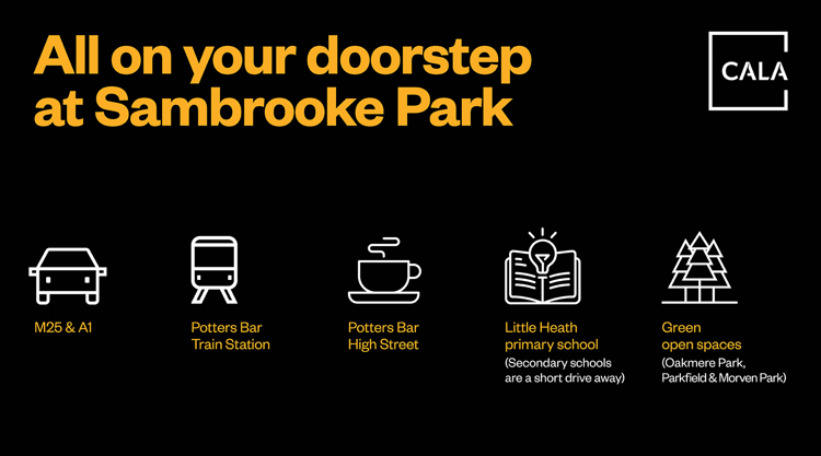 All on your doorstep with new build houses for sale potters bar