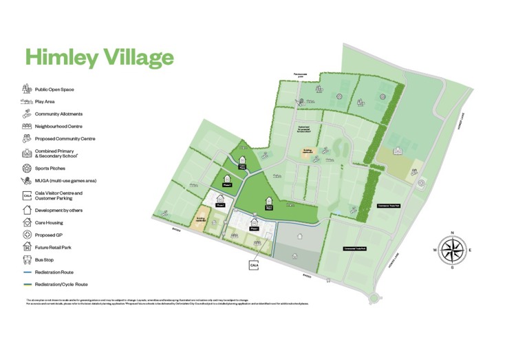 Himley Village Site Map, new homes for sale in Bicester