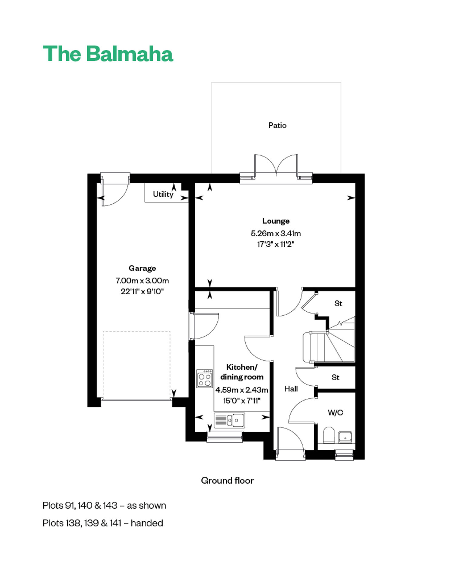 5561726 CALA EAST Pinefields Web Floorplans 800X1200 The Balmaha GF 7042740