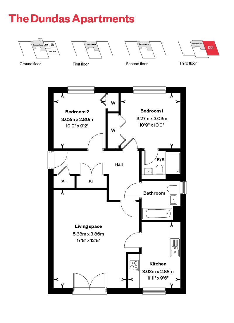 Rosebery Wynd Dundas Apartment Floor Plan Plot 133