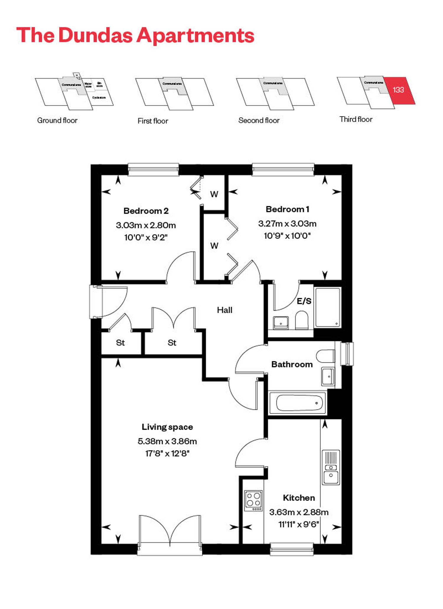 Rosebery Wynd Dundas Apartment Floor Plan Plot 133