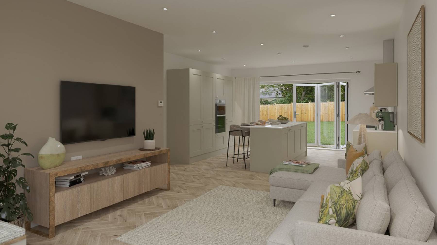 New Homes For Sale Cala At Bliss Willows Chipping Norton The Yew House Type Family room And Kitchen