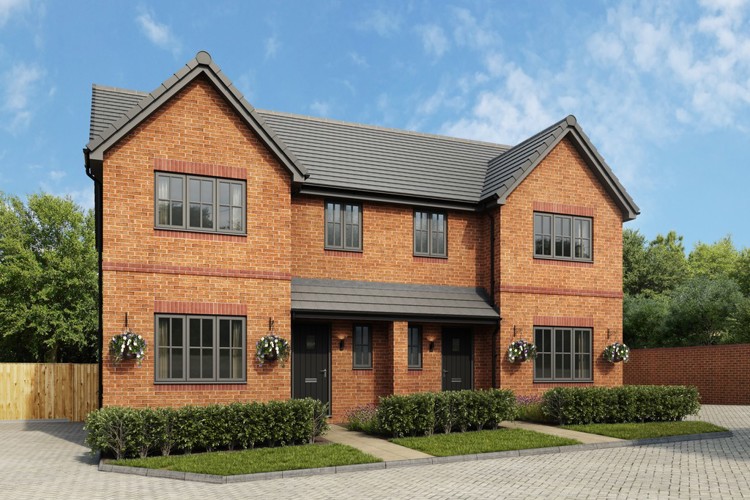 CGI of 3 bed houses for sale in Finchampstead