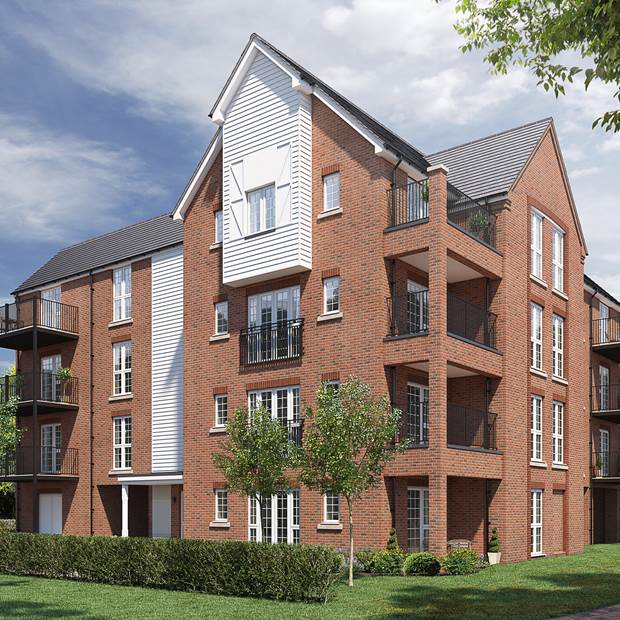 Computer generated image of Mill House apartments, Alton
