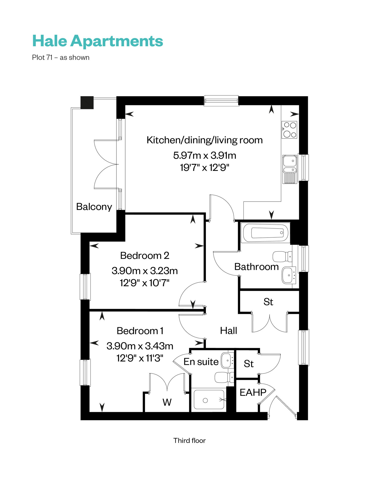 Hale Apartments_plot 71 floor plan_Cala at Waterbeach