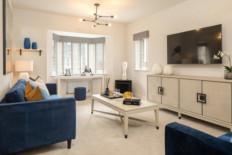 Drayton house type livingroom, 3 bedroom house for sale in Shrivenham