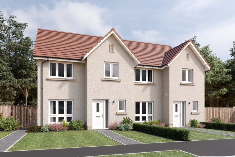 The Banton External CGI | 3 bedroom home for sale in Millerhill