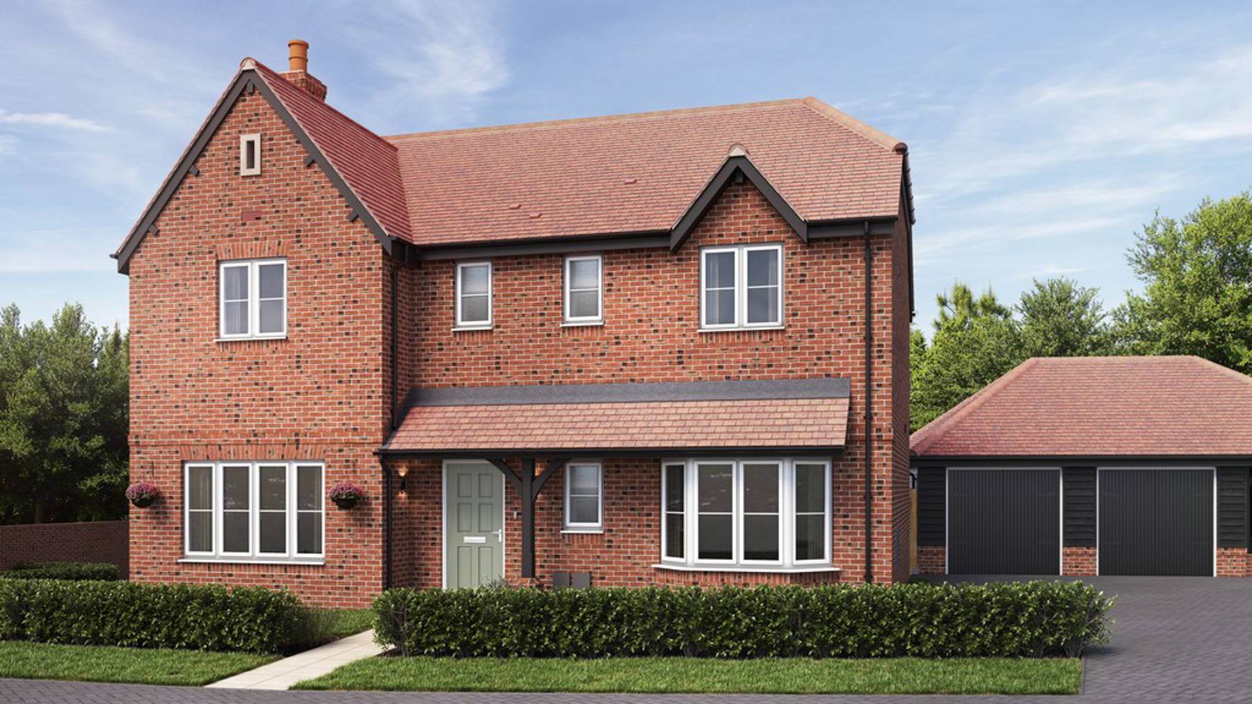 Computer Generated Image of houses for sale in Basingstoke