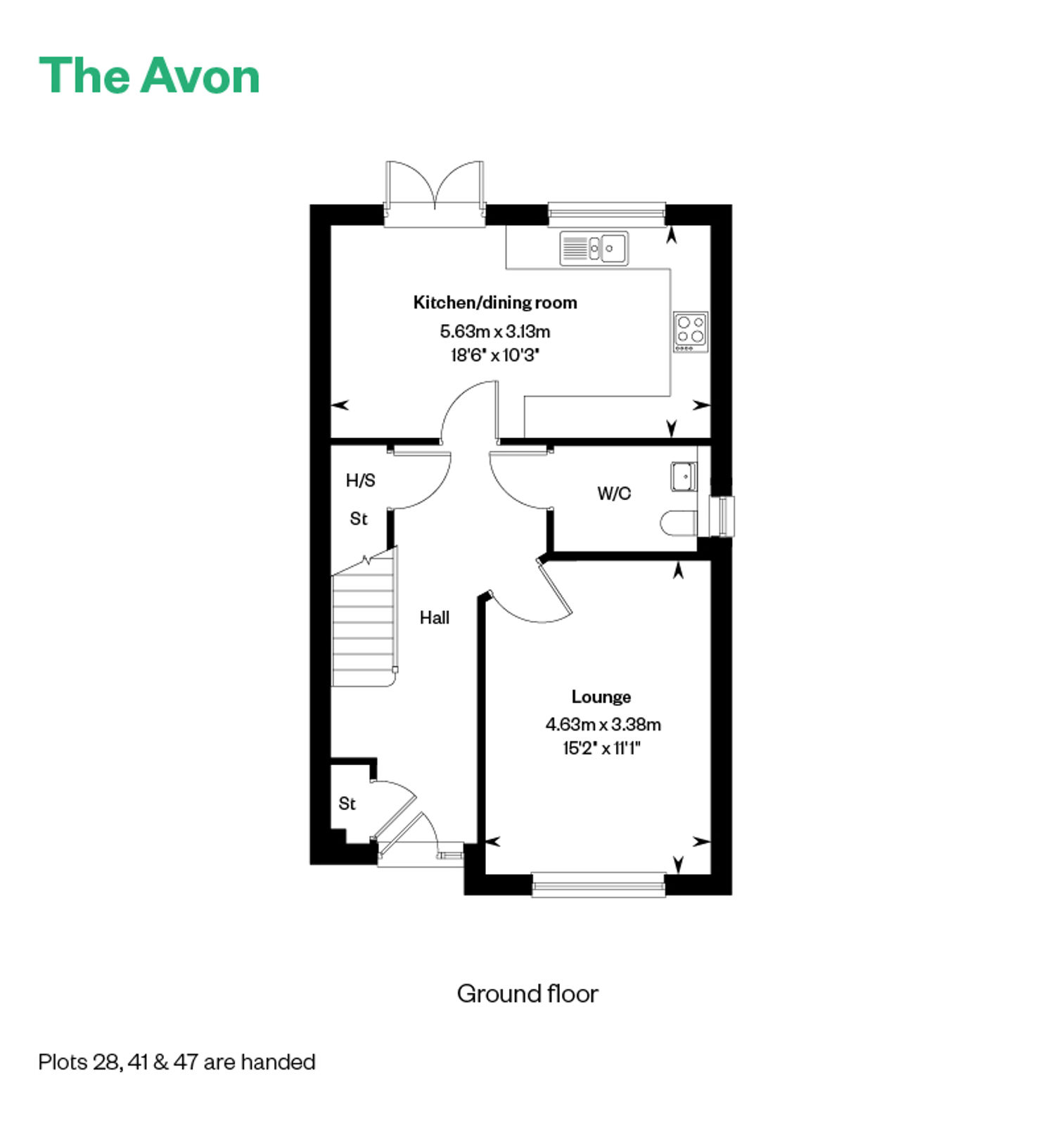 6272268 CALA WEST Fauldhead South Weaver'sbrae PH 2 Web Floorplans Avon GF 800X1200