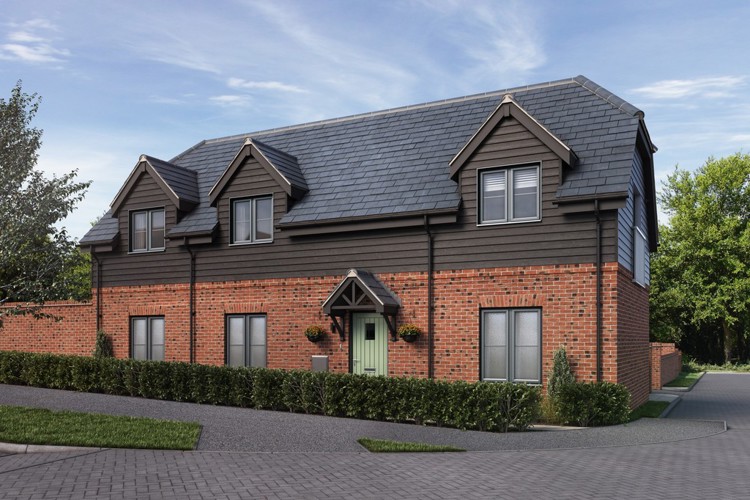 Computer Generated Image of house for sale at Worting Park. New homes for sale in Basingstoke