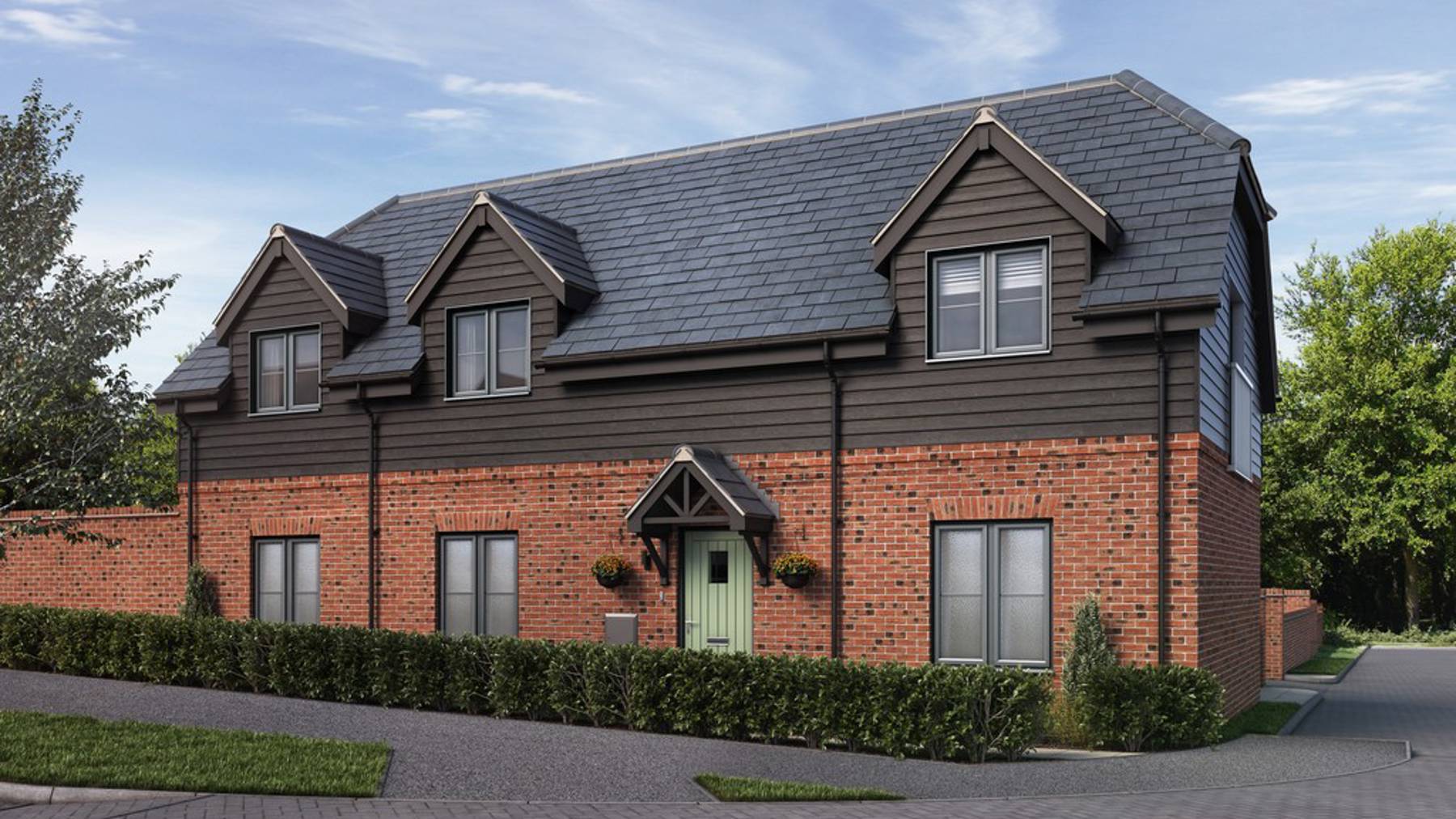 Computer Generated Image of houses for sale in Basingstoke