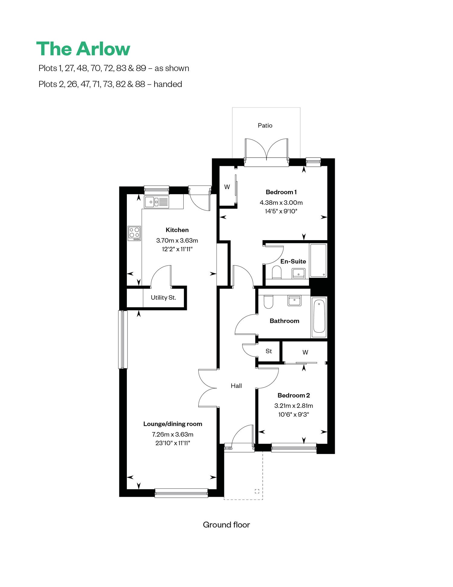 4150387 CALA WEST Ballagan Woods Web Floorplans The Arlow 885X1146px