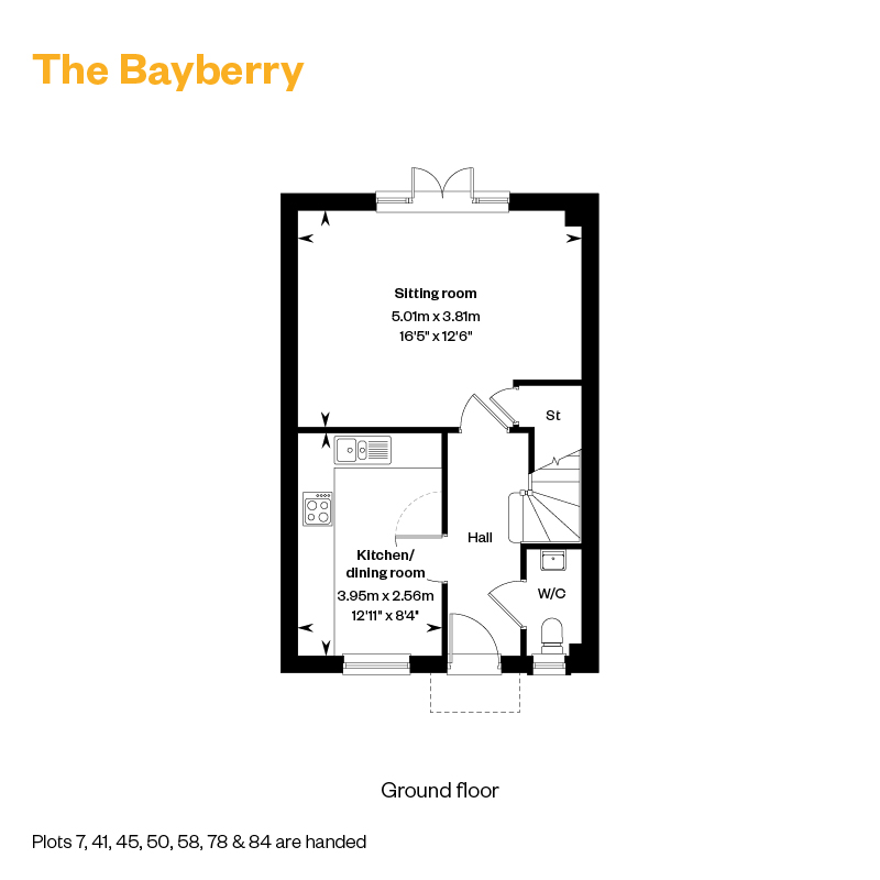 Bliss Willows Floorplans The Bayberry Ground Floor