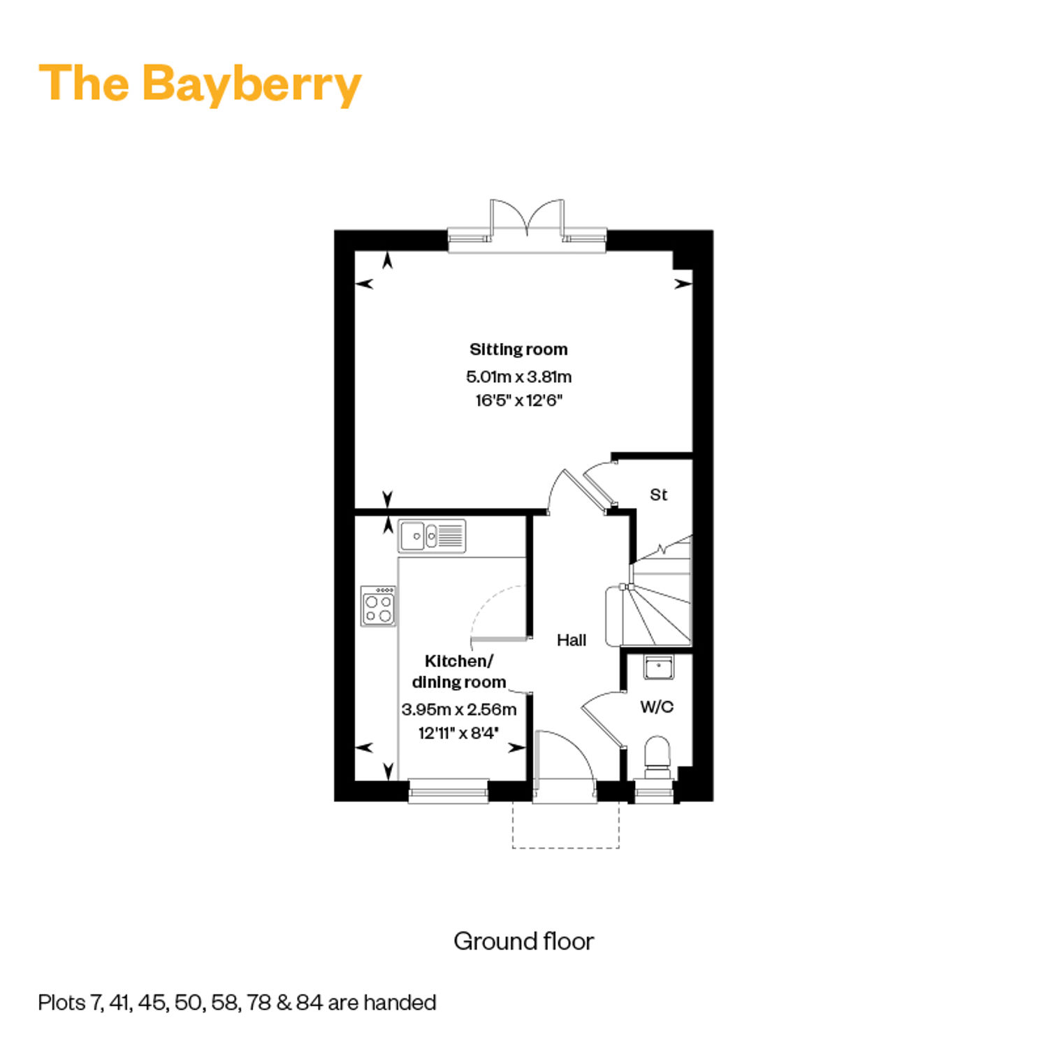 Bliss Willows Floorplans The Bayberry Ground Floor