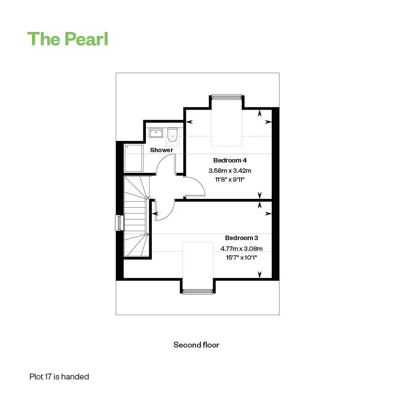 The Pearl Floor Plan SF Randall Fields, Stotfold
