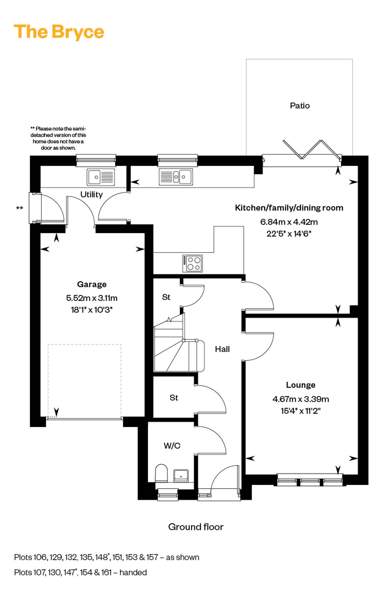 4013582 Cala East Colliers Gate Web Floorplans 800X1200 The Bryce GF
