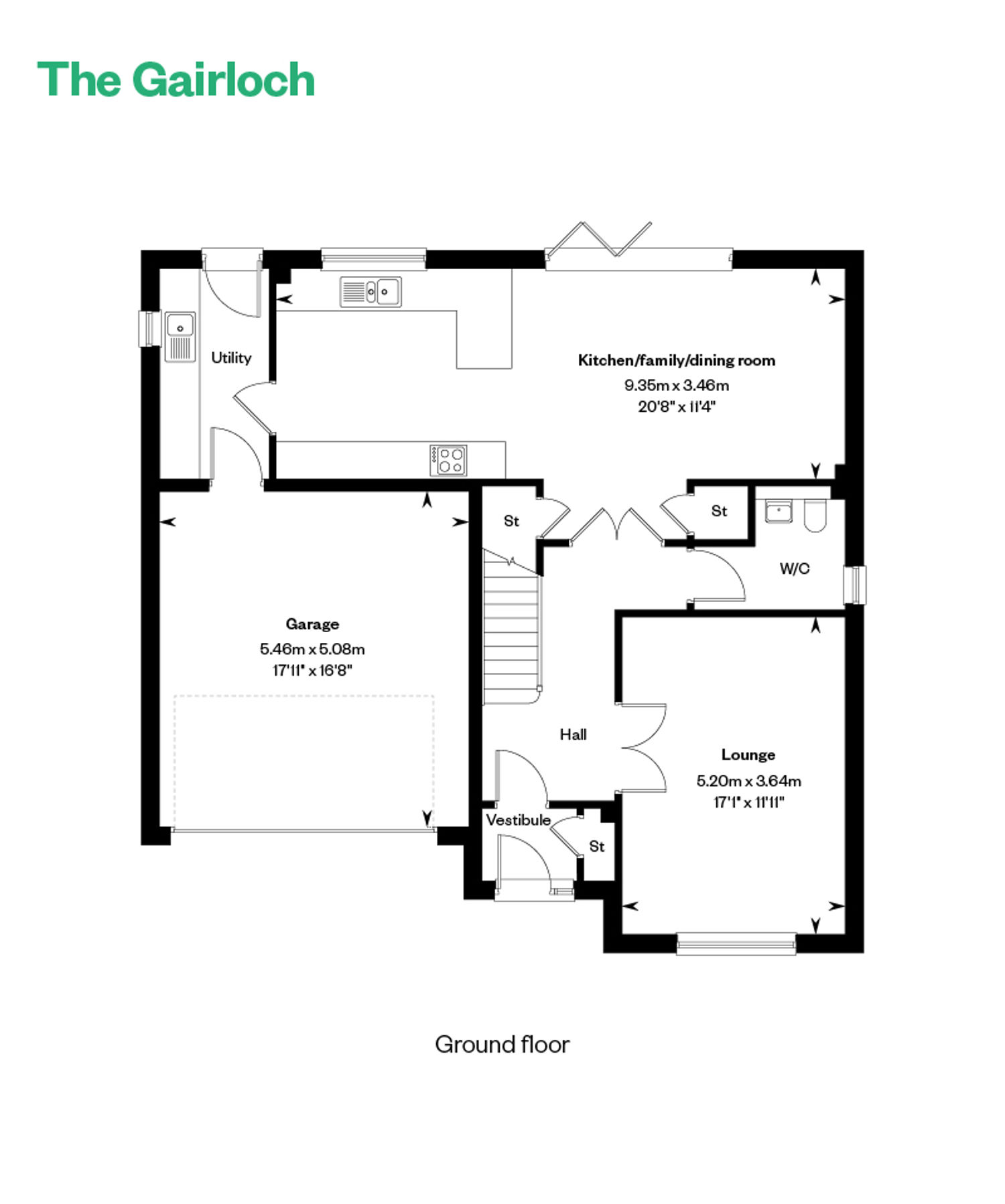 5145695 CALA NORTH Milltimber Phase 4 Woodhurst Floor Plans Web The Gairloch GF 800X1200px